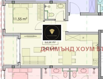 En venta  1 dormitorio Plovdiv , Proslav , 62 metros cuadrados | 76627051 - imagen [2]