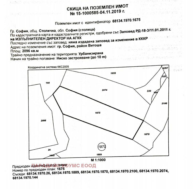 Продава ПАРЦЕЛ, гр. София, Драгалевци, снимка 2 - Парцели - 48043976