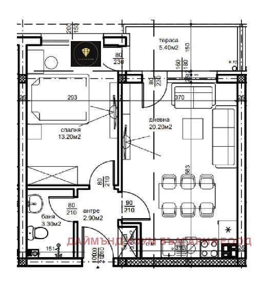 Till salu  1 sovrum Plovdiv , Belomorski , 60 kvm | 68267392 - bild [2]