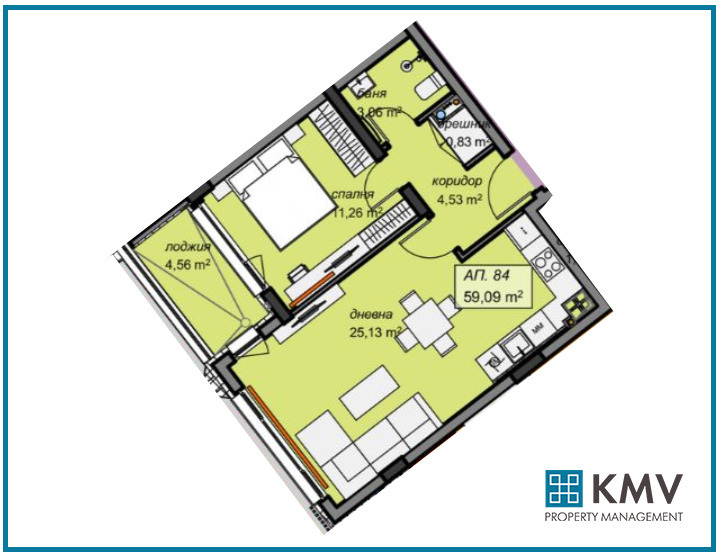En venta  1 dormitorio Sofia , Mladost 4 , 69 metros cuadrados | 14768586 - imagen [2]