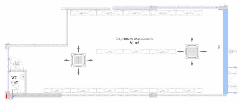 Продава  Магазин град Пловдив , Център , 85 кв.м | 91722167 - изображение [2]