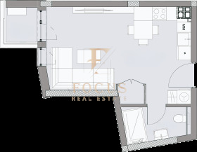 Продава 1-стаен град Пловдив Христо Смирненски - [1] 