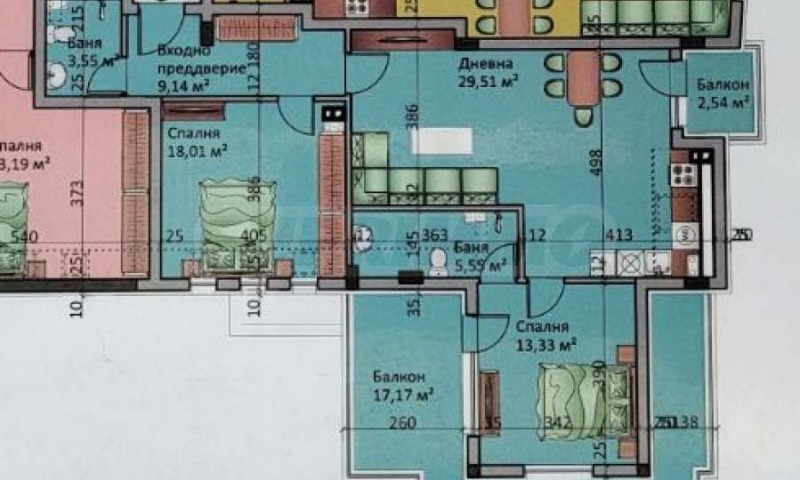 Eladó  2 hálószobás Sofia , Ljulin - centar , 137 négyzetméter | 93405414 - kép [3]