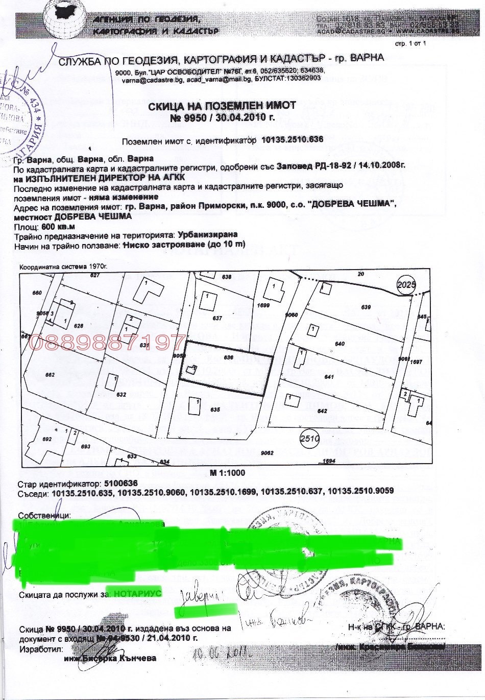 Продава ПАРЦЕЛ, гр. Варна, м-т Добрева чешма, снимка 2 - Парцели - 54985356
