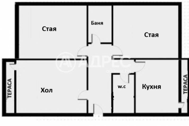 In vendita  2 camere da letto Sofia , Dianabad , 76 mq | 78976667