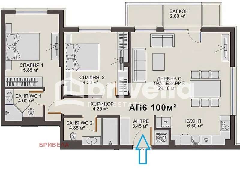 Продава 3-СТАЕН, гр. София, в.з.Малинова долина, снимка 7 - Апартаменти - 52837425