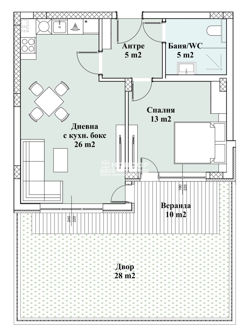 In vendita  1 camera da letto Plovdiv , Vastanicheski , 102 mq | 56061890 - Immagine [5]