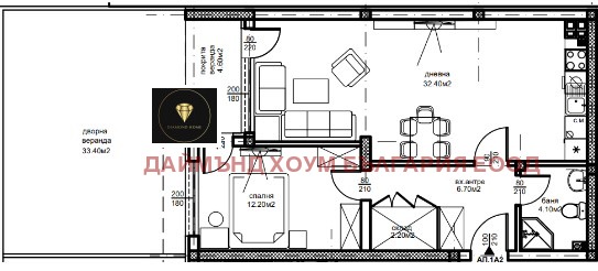 À vendre  1 chambre Plovdiv , Yujen , 117 m² | 31917717 - image [2]