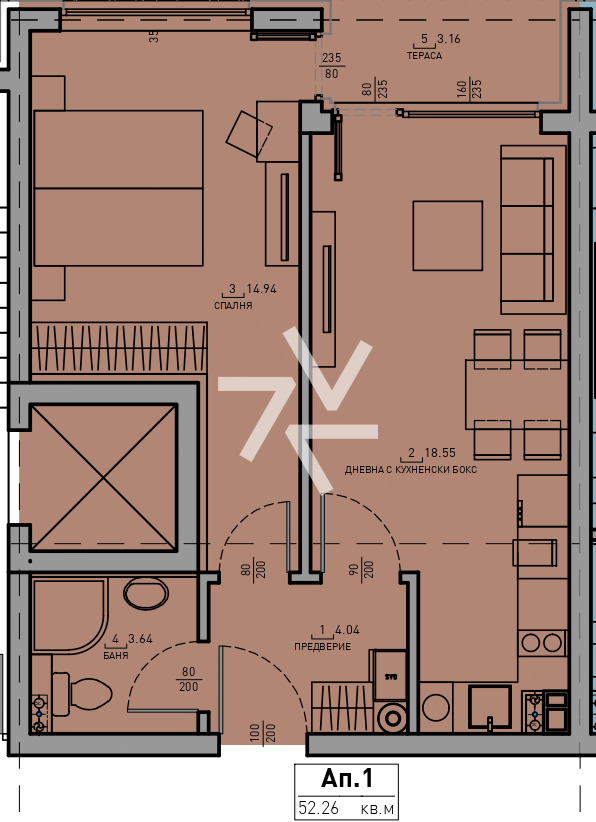 Продава 2-СТАЕН, гр. София, Малинова долина, снимка 2 - Апартаменти - 54249231