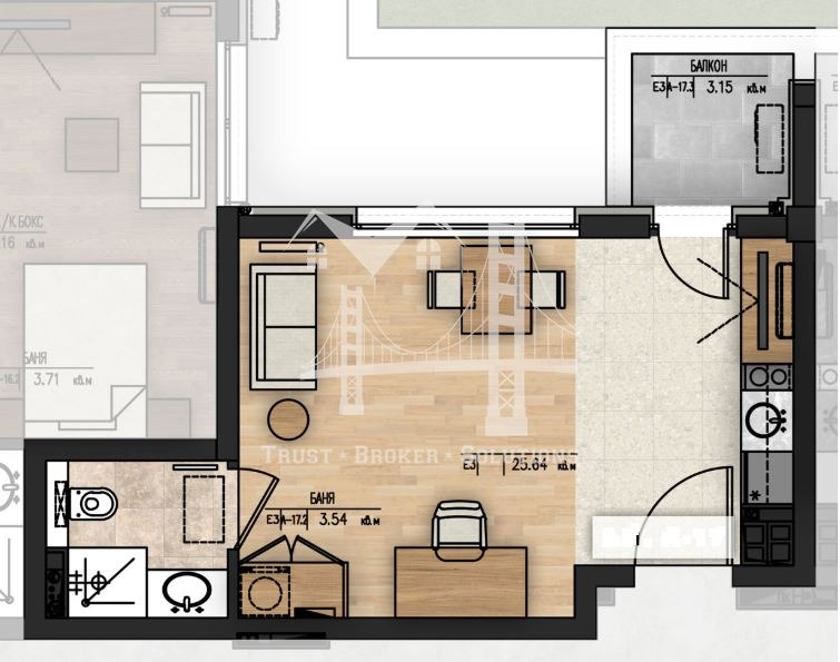 Продава  1-стаен град София , Младост 1А , 46 кв.м | 54980246 - изображение [4]