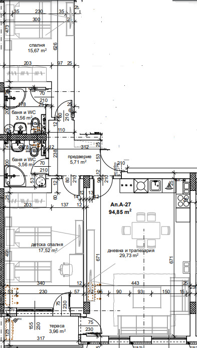 Продава  3-стаен град Пловдив , Тракия , 111 кв.м | 87362045