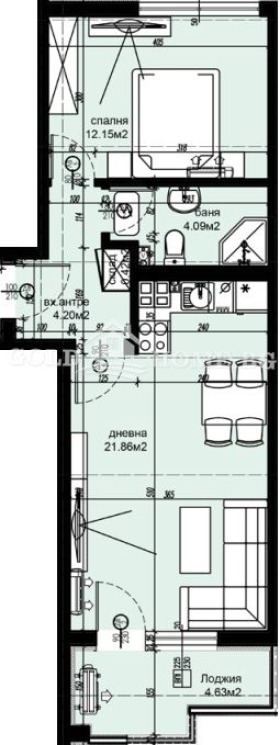 На продаж  1 спальня Пловдив , Христо Смирненски , 67 кв.м | 34040471 - зображення [2]