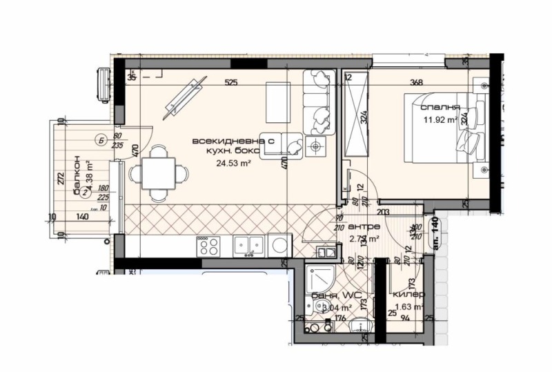 À vendre  1 chambre Varna , Mladost 1 , 69 m² | 98404747