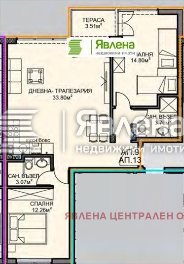 Продава 3-СТАЕН, гр. София, Обеля 2, снимка 1 - Aпартаменти - 48121455