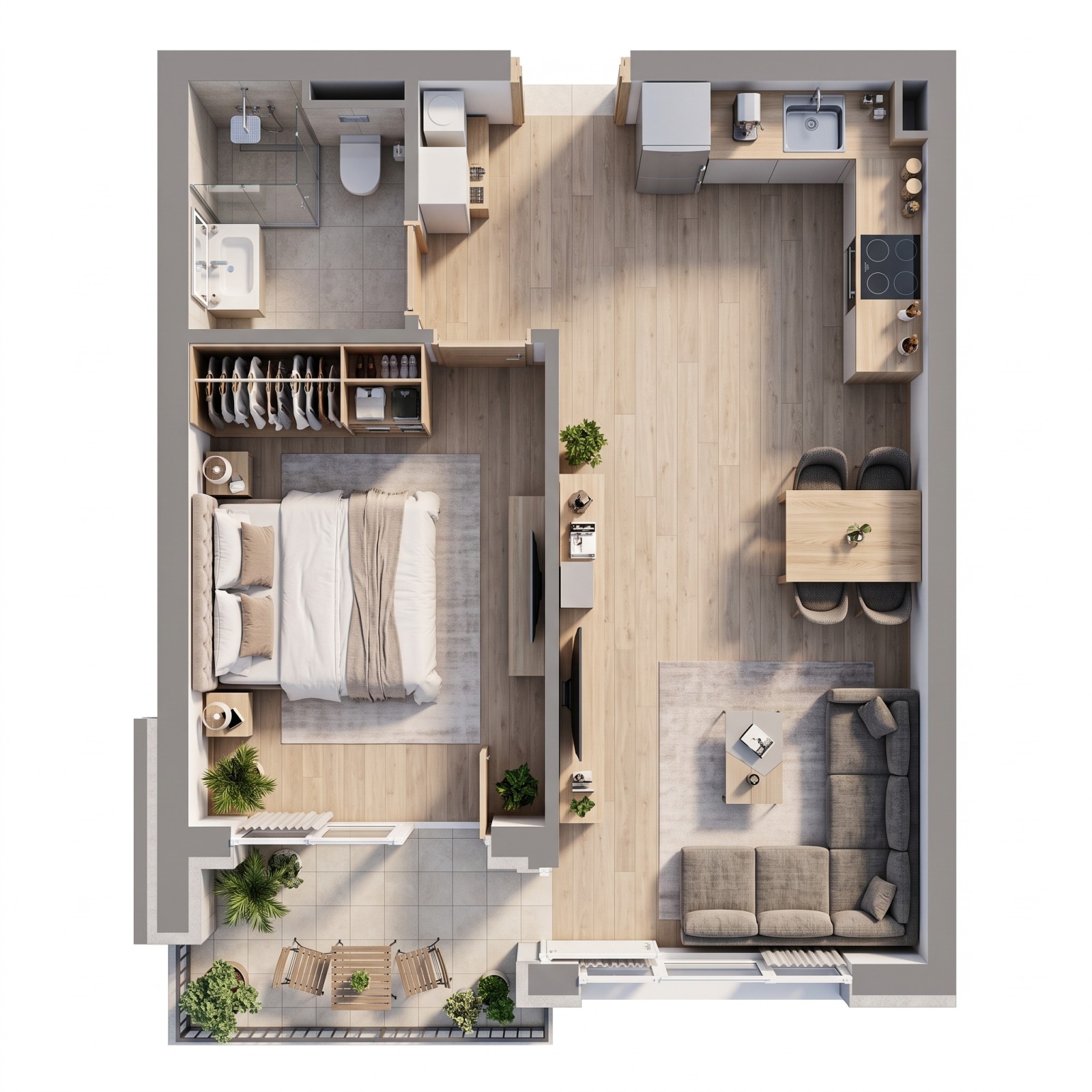 Продава 2-СТАЕН, гр. София, Малинова долина, снимка 9 - Апартаменти - 56706754