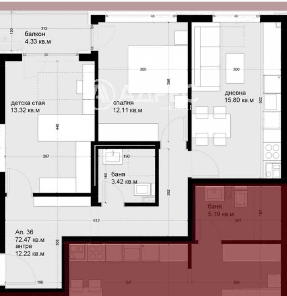 Продава 3-СТАЕН, гр. Варна, Цветен квартал, снимка 4 - Апартаменти - 54462127
