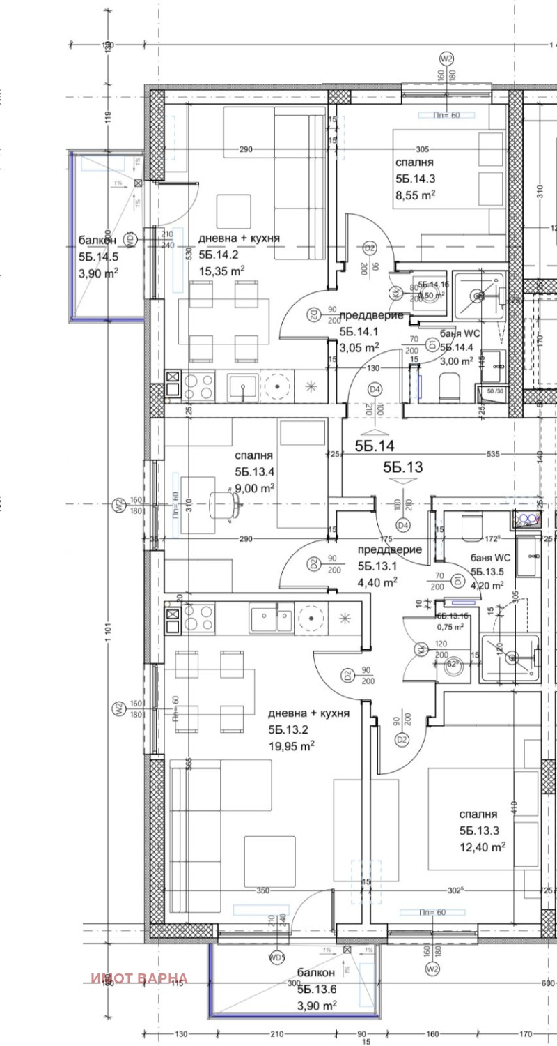 Til salgs  2 soverom Varna , Kajsieva gradina , 75 kvm | 50809657 - bilde [5]