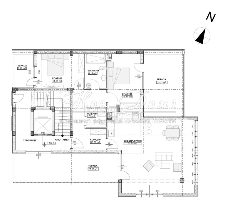 Na prodej  2 ložnice Sofia , Studentski grad , 220 m2 | 62004932 - obraz [2]