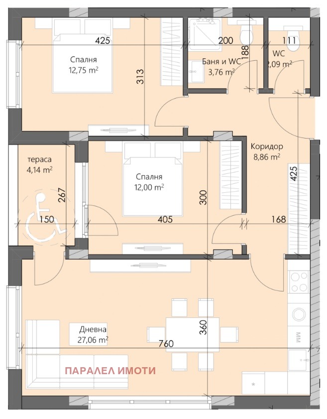 Zu verkaufen  2 Schlafzimmer Plowdiw , Karschijaka , 99 qm | 12174892