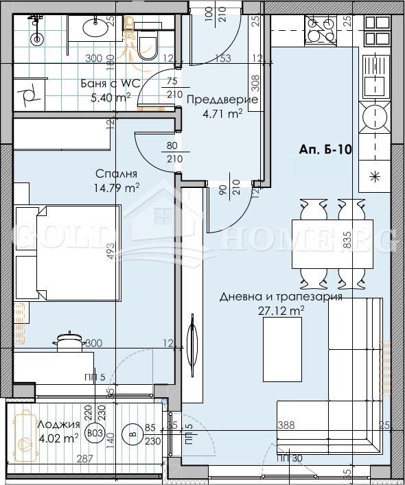 In vendita  1 camera da letto Plovdiv , Karshiiaka , 80 mq | 72032895 - Immagine [9]