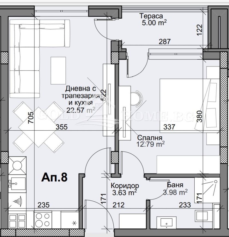 Продаја  1 спаваћа соба Пловдив , Каршијака , 80 м2 | 72032895 - слика [2]