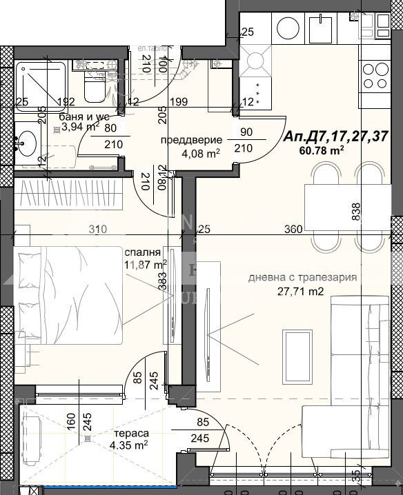 À venda  1 quarto Plovdiv , Trakiia , 74 m² | 71546621 - imagem [4]