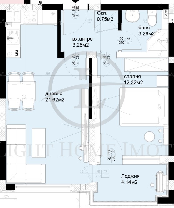 Продава 2-СТАЕН, гр. Пловдив, Христо Смирненски, снимка 4 - Апартаменти - 54260649