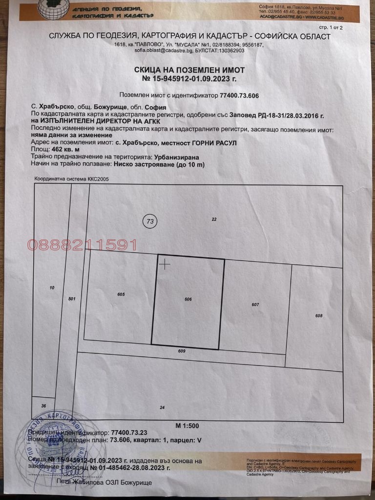 Zu verkaufen  Handlung region Sofia , Hrabarsko , 462 qm | 68612762 - Bild [4]