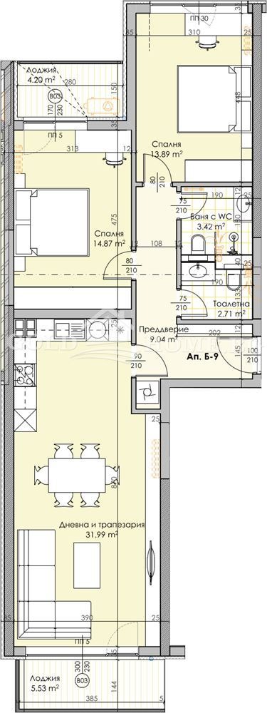 De vânzare  2 dormitoare Plovdiv , Cârșiiaca , 120 mp | 13767199 - imagine [11]