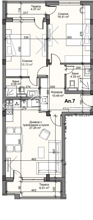 Продава 3-СТАЕН, гр. Пловдив, Кършияка, снимка 3 - Aпартаменти - 46780526