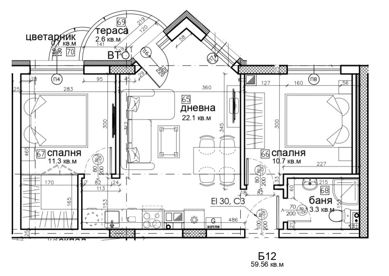 Продава 3-СТАЕН, гр. София, Витоша, снимка 13 - Апартаменти - 52802085