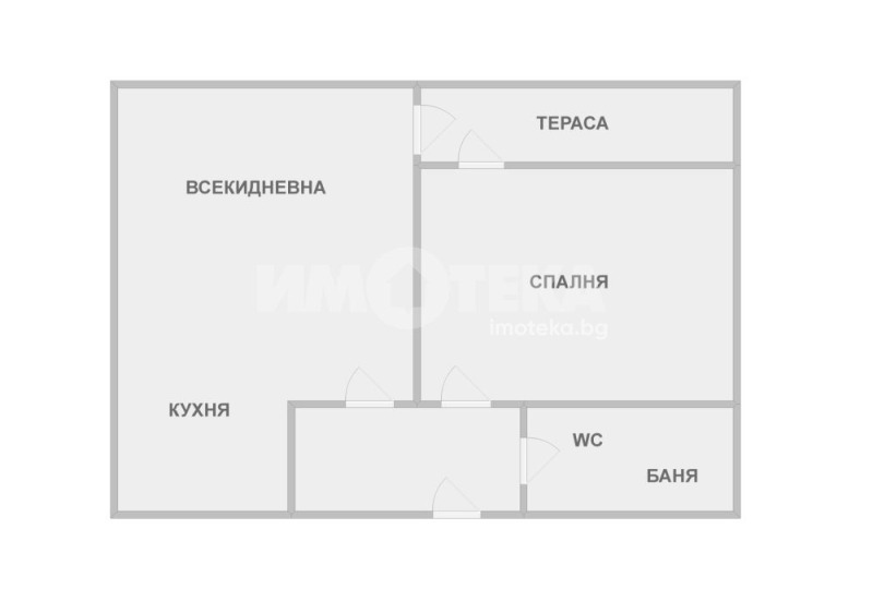 Myytävänä  1 makuuhuone Varna , m-t Ptšelina , 60 neliömetriä | 93359583 - kuva [4]