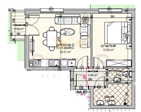 À venda  1 quarto Varna , Vinica , 71 m² | 42715616