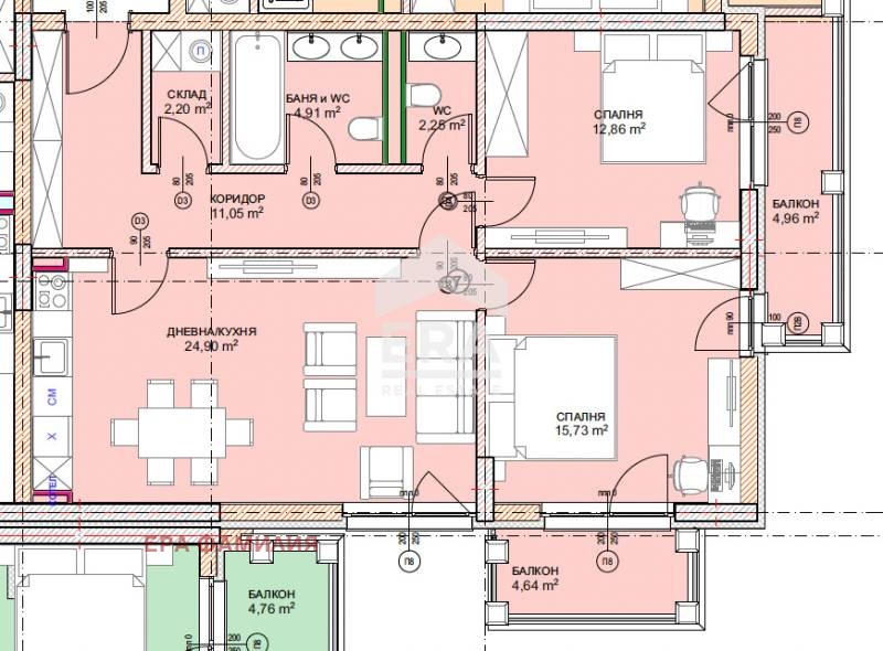 Продава 3-СТАЕН, гр. София, Малинова долина, снимка 1 - Aпартаменти - 49541325