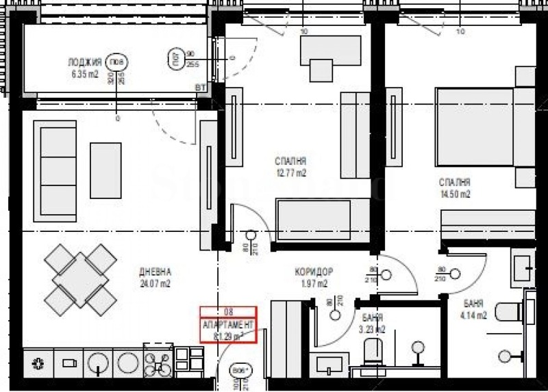 На продаж  2 спальні София , Панчарево , 95 кв.м | 88876436 - зображення [2]