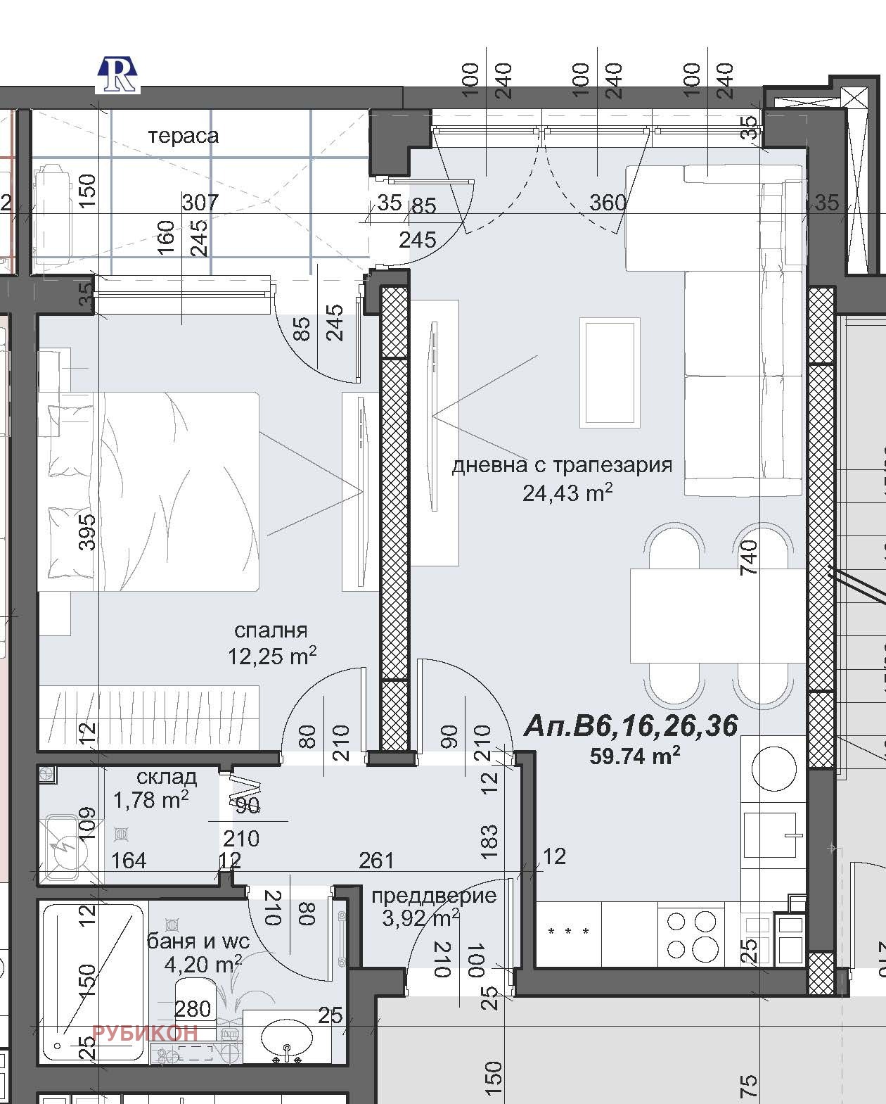 Продава 2-СТАЕН, гр. Пловдив, Тракия, снимка 2 - Апартаменти - 47416378