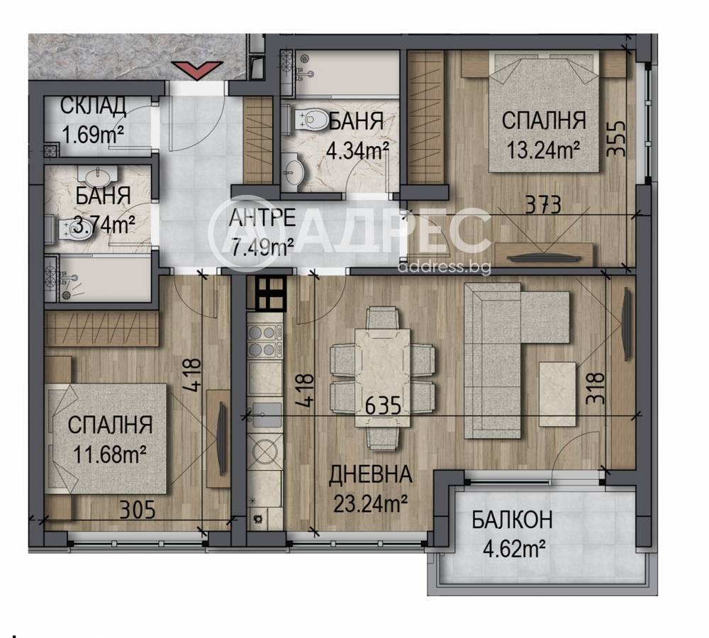 Продава 3-СТАЕН, гр. София, Овча купел, снимка 4 - Апартаменти - 55324543