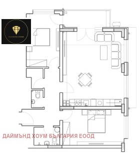 2 спальні Младежки Хълм, Пловдив 2