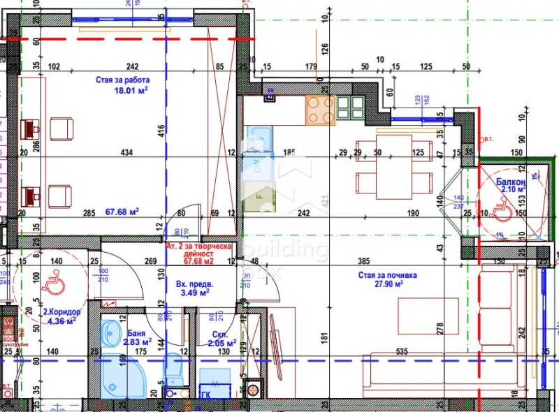 Продава АТЕЛИЕ, ТАВАН, гр. Банкя, област София-град, снимка 2 - Aпартаменти - 49587175