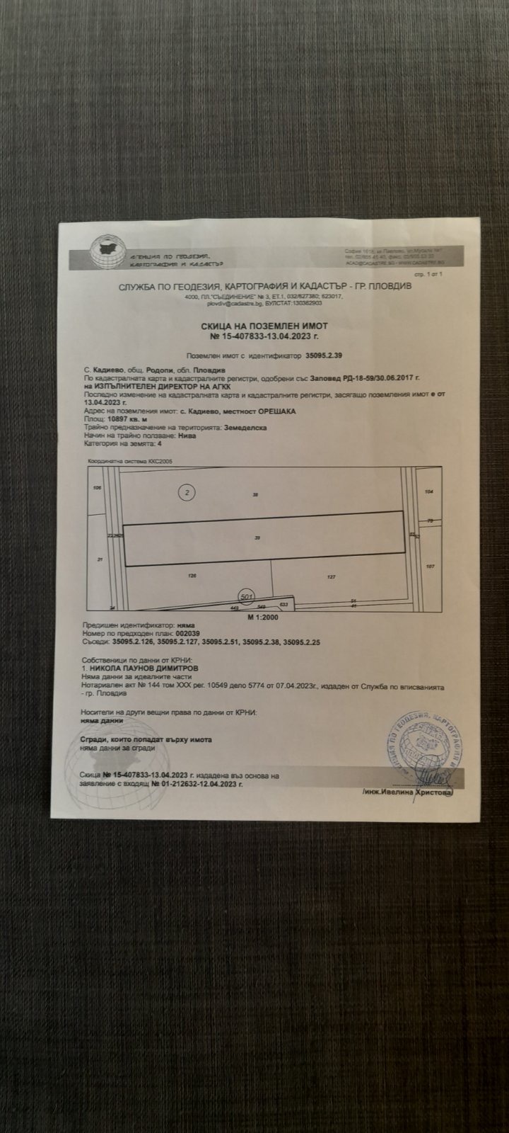 На продаж  Сюжет область Пловдив , Кадиево , 10897 кв.м | 76908983 - зображення [3]