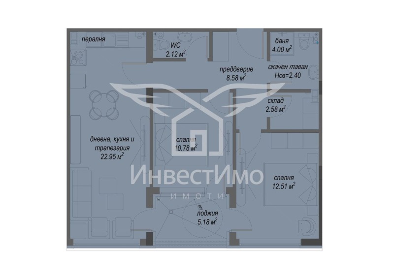 Продава 3-СТАЕН, гр. София, Малинова долина