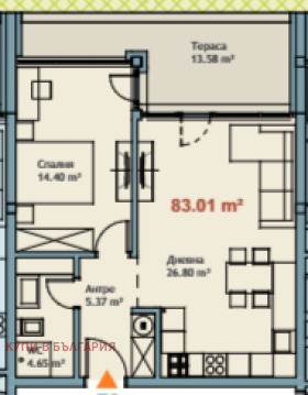 Til salg  1 soveværelse Varna , k.k. Chajka , 84 kvm | 99006341 - billede [5]