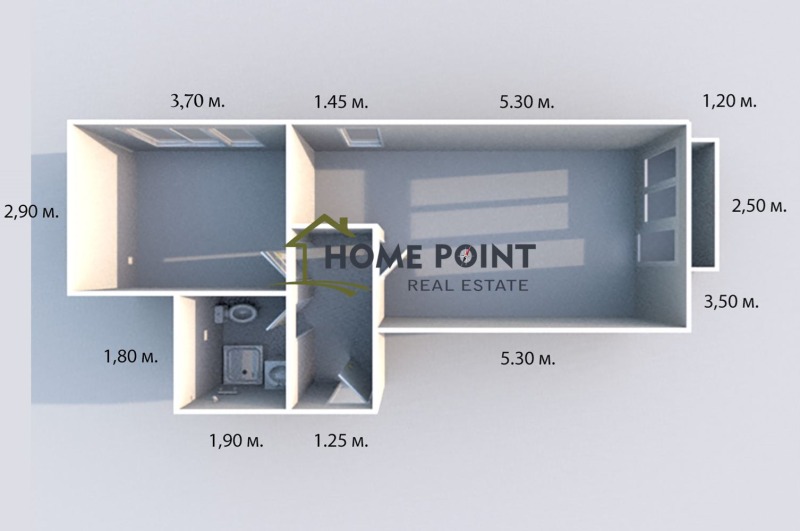 À venda  1 quarto Veliko Tarnovo , Akaciia , 58 m² | 16998234 - imagem [3]