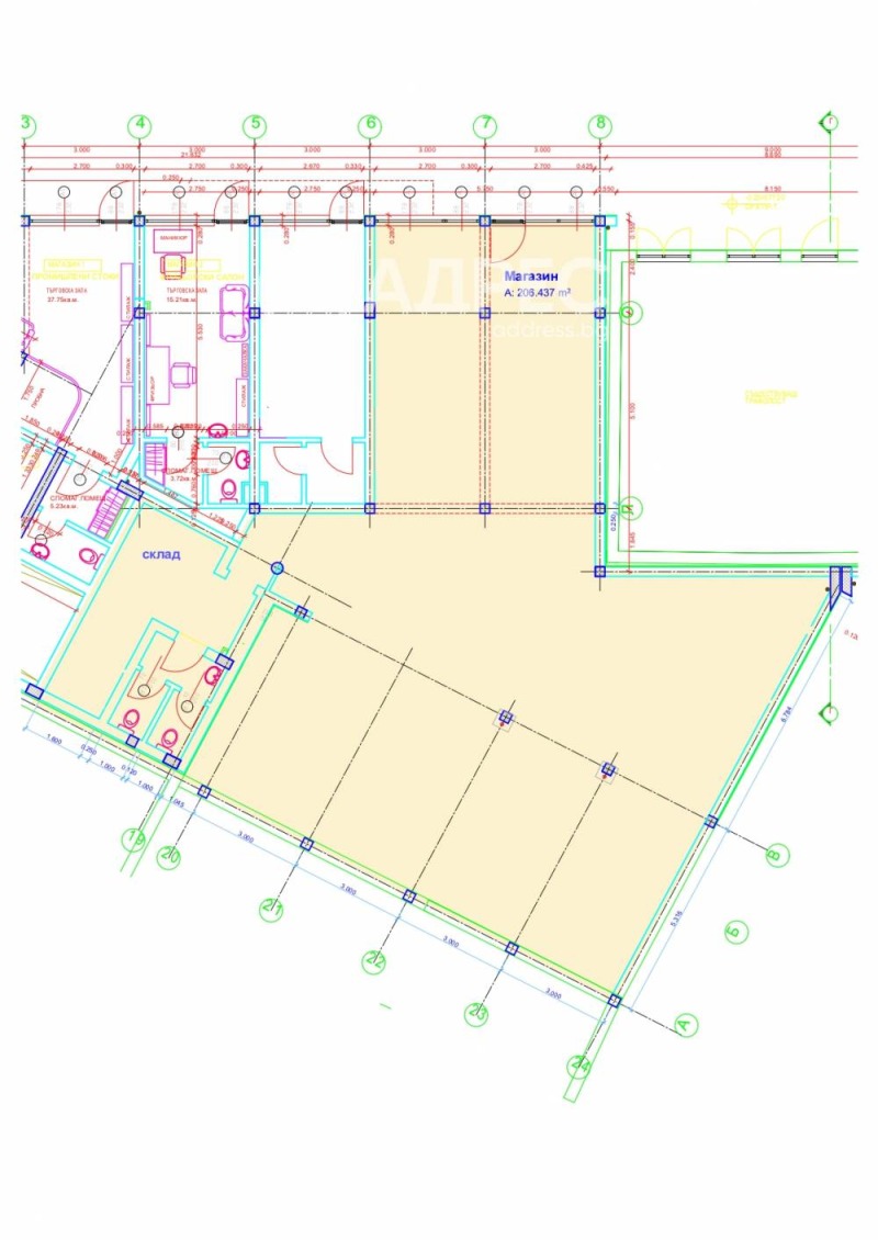 À vendre  Bureau Sofia , Belite brezi , 206 m² | 60213212 - image [3]