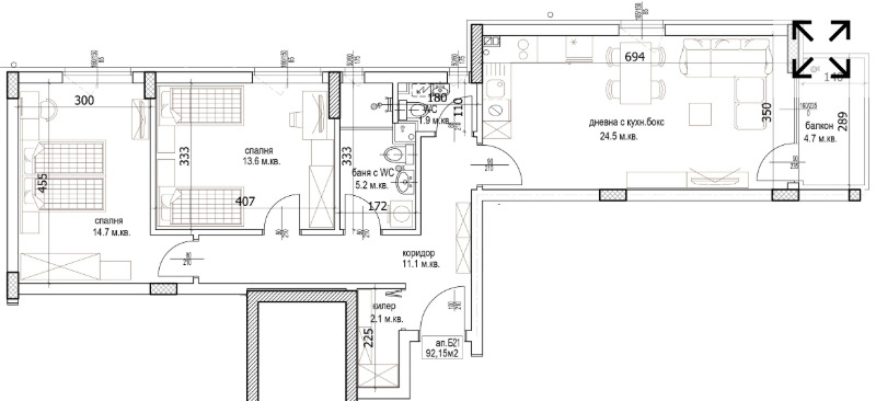 For Sale  2 bedroom Varna , Kaysieva gradina , 107 sq.m | 92263590 - image [2]