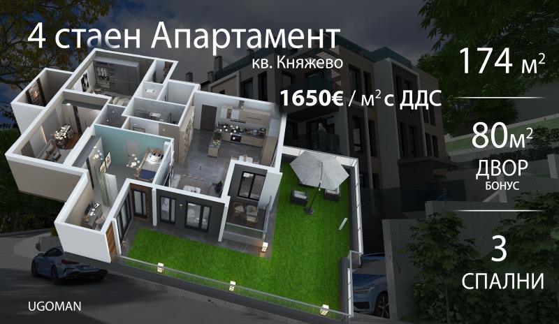 Продава МНОГОСТАЕН, гр. София, Княжево, снимка 1 - Aпартаменти - 49055098