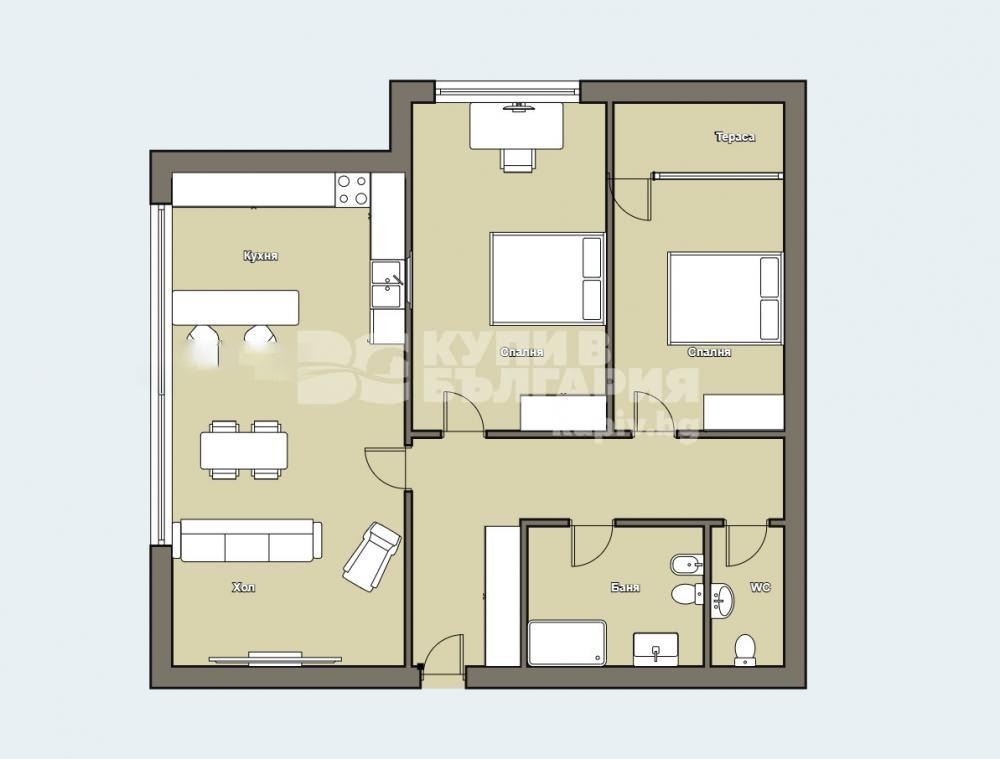 Продава 3-СТАЕН, гр. София, Слатина, снимка 11 - Апартаменти - 54778334