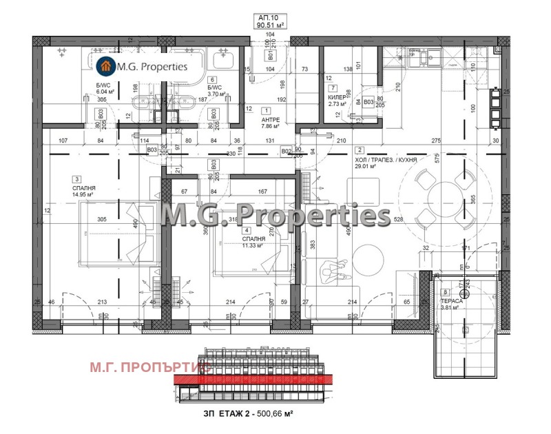 Продава  3-стаен град Варна , к.к. Св.Св. Константин и Елена , 106 кв.м | 53395056 - изображение [4]