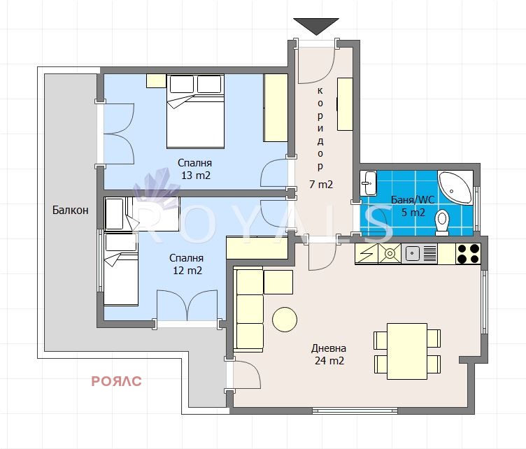En venta  2 dormitorios Varna , Gratska majala , 104 metros cuadrados | 43419671 - imagen [2]