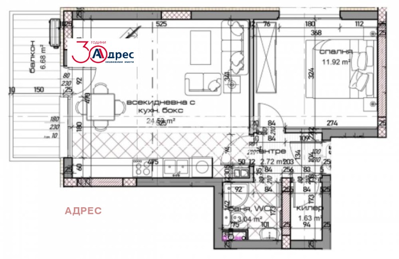 Продава 2-СТАЕН в град Варна, Младост 1 - 71 кв.м / 94 900 € » 185 608.27 лв., АДРЕС